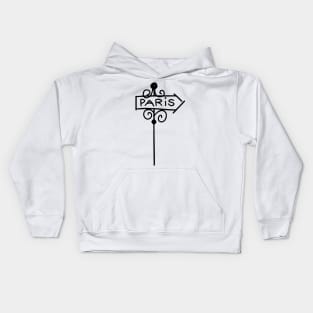 Paris sign Kids Hoodie